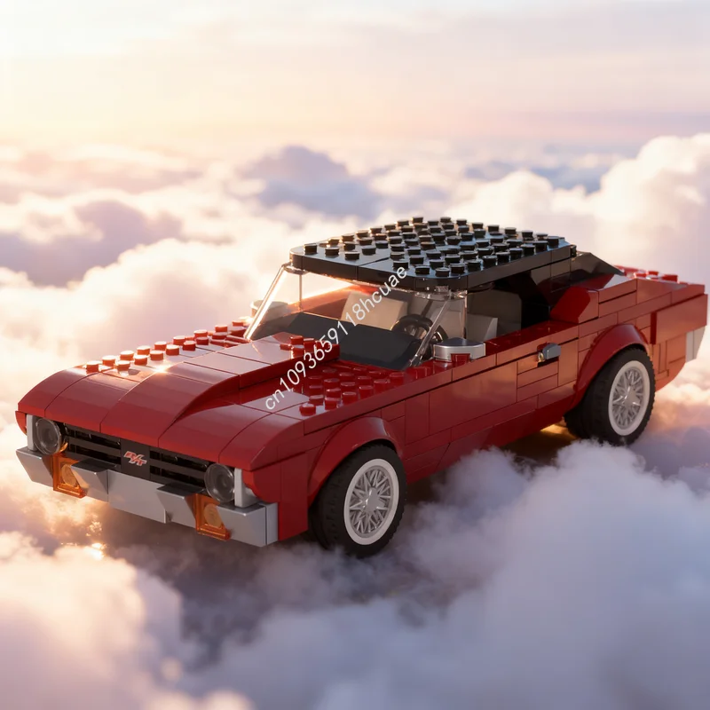 

335 шт. MOC City Champions Chevy Nova MOD модель строительные блоки строительная сборка DIY креативный рождественский подарок игрушка образование