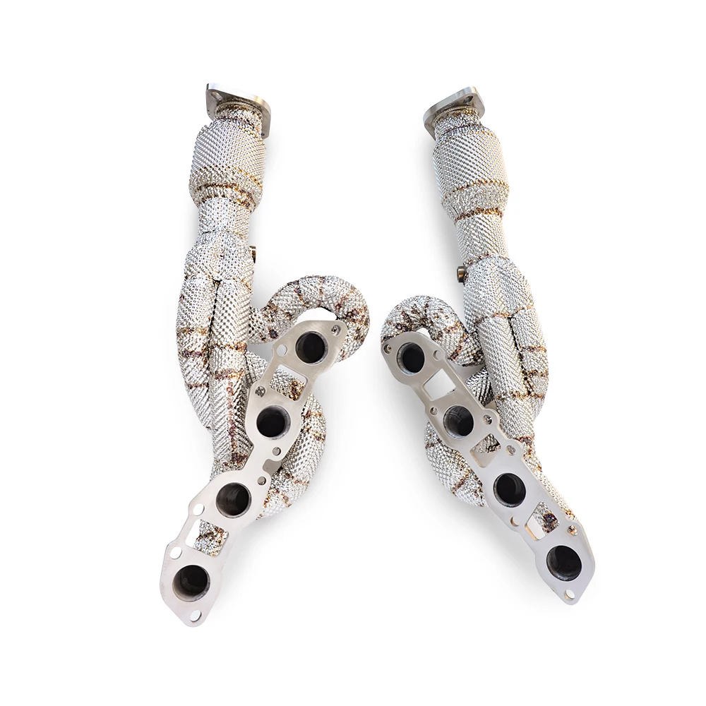 High performance exhaust manifold and collector for Lexus ISF 5.0 V8 2016-2020 stainless steel automotive exhaust system