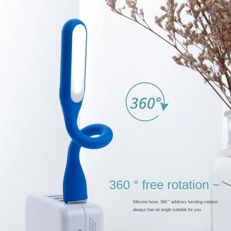 10 Color Portable 5V LED Reading Lamp Mini Book Light For Power Bank Laptop Computer Foldable Camping Night Lights Table Lamps