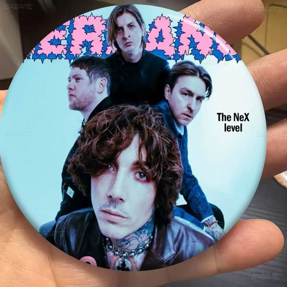 الفرقة B-Bring Me H-الأفق 32/44/58 مللي متر دبابيس الكرتون المستديرة دبابيس اليدوية لحقيبة الظهر مجوهرات اكسسوارات هدايا الإبداعية #4