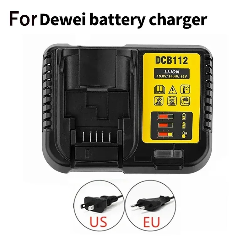 Brand New For Dewalt DCB200 20V 8.0AH/6.0Ah/5.0Ah Replacement Battery Compatible with For Dewalt 18V/20V Tools Battery+charger