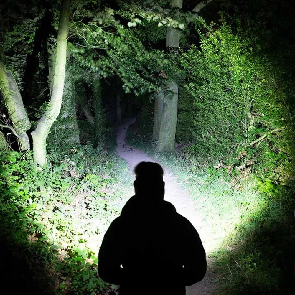 Portable LED Waterproof Tactical Flashlights  Camping Lamps 3-Mode Handheld Powerful LED Torch Light Lanterns Self Defense