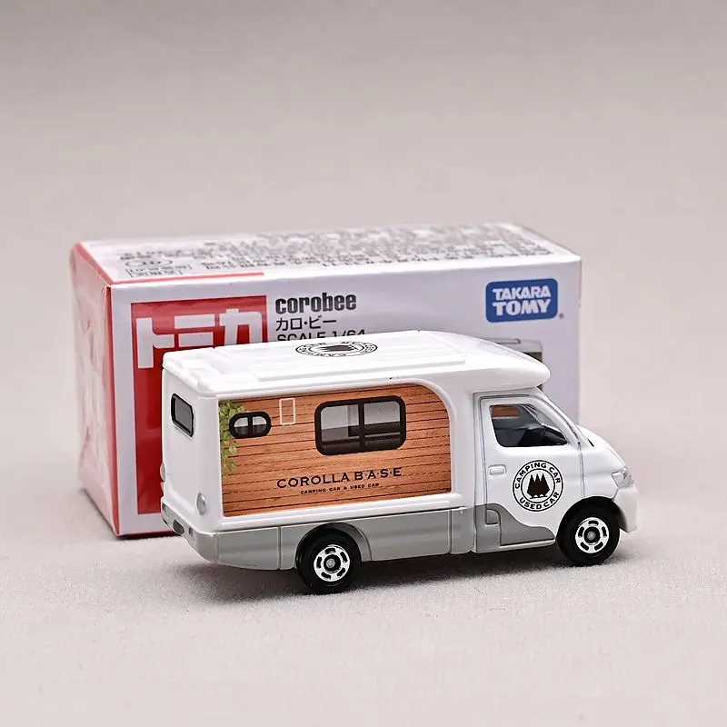 TAKARA TOMY TOMICA Toyota Camper Van 33 สีแดงสีขาวกล่องรถโมเดลของเล่นเด็ก