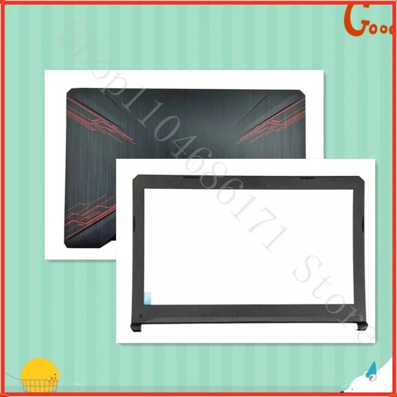 L New Does not apply For TUF Gaming FX504 FX504G FX80 FX80G LCD Back Cover & Bezel & Hinges