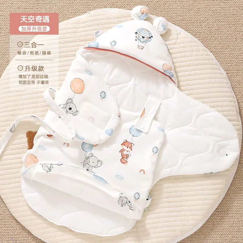 Couette intégrée pour nouveau-né, sac de couchage pour bébé, résistant au rika, automne et hiver