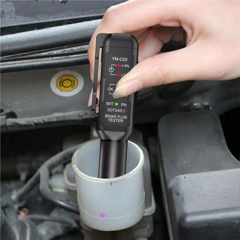 

For DOT3.0/4.0/5.1 car Brake Fluid Tester High-Sensitivity Brake Diagnostic Testing Tool Brake Check Tool Oil Moisture Tester