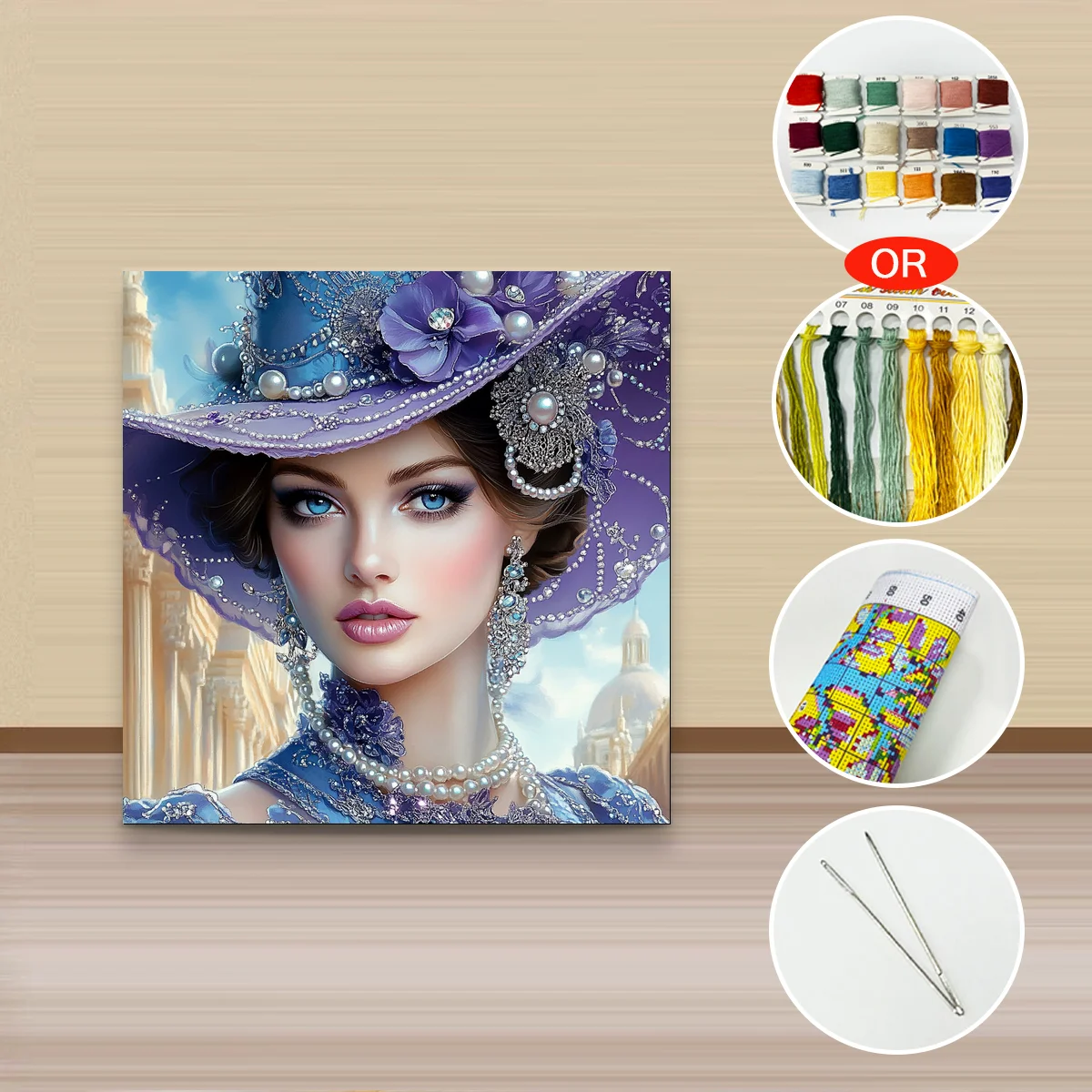 1 Stück 30x30 cm/11,8 Zoll, 11CT/14CT Kreuzstich-Set, DIY Valentinstagsgeschenk, Stickerei-Set für Festivals, Tiermotiv – Detail 4