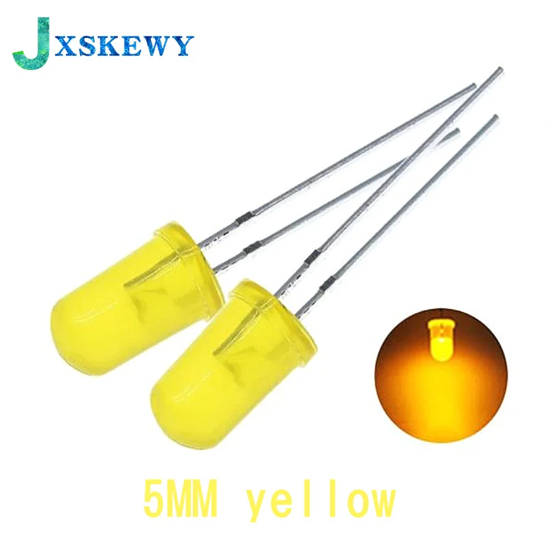 5Colors*20PCS=100PCS 5mm LED Diode Light Assorted Kit Green Blue White Yellow Red COMPONENT DIY kit new original