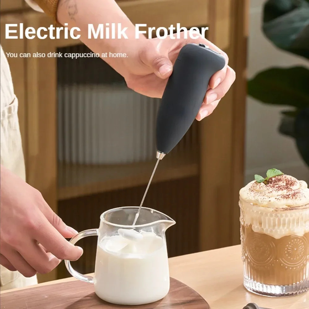 Electric Milk Frother Portable Egg Beater Coffee Mixer Milk Beater Mini Milk Blenders Foamer Household Kitchen Whisk Tools