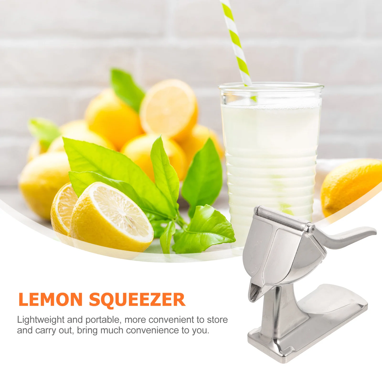 

Manual Lemon Squeezer Fruit Juicer Aluminum Alloy Portable Cold Press Citrus Extractor Tool Easy Operation Stable Design