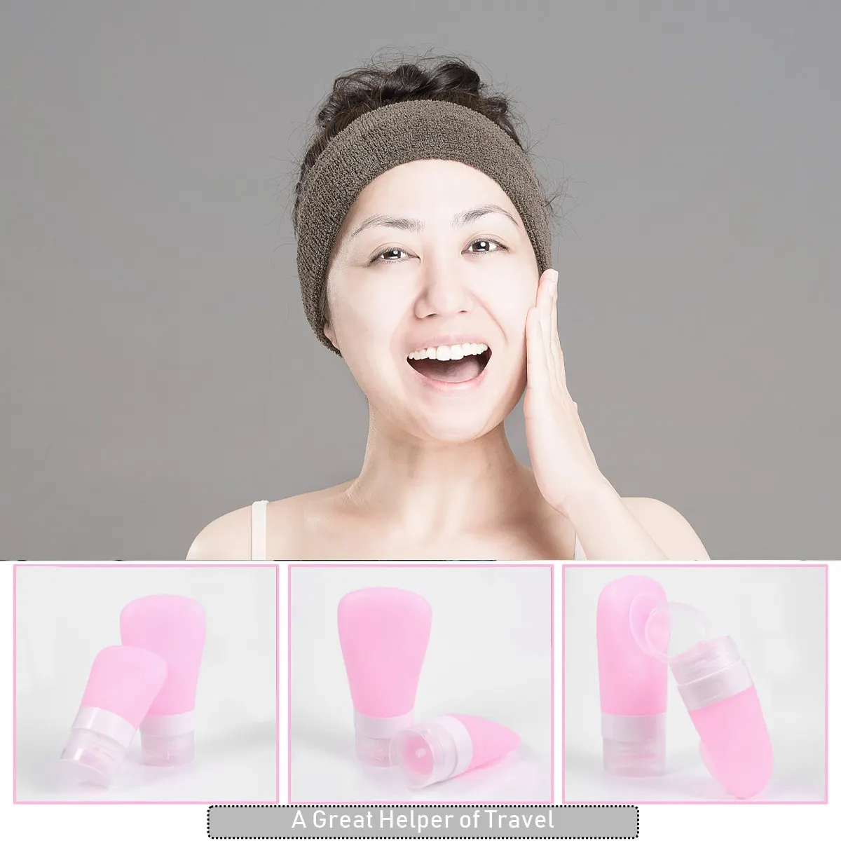 2Pcs Sub Packaging Bottles Multifunctional Travel Lotion Con