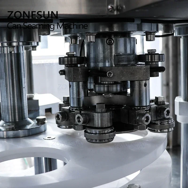 ZONESUN Automatic Sealing Machine Aluminum Tin Can Food Fruit Glasses Screw Plugging Tinplate Cover Capping Packing Machines
