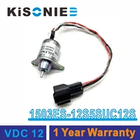 1503ES-12S5SUC12S Solenoide de apagado de combustible de 12 V 119233 -77932 para el solenoide de parada del motor Yanmar de excavadora Hyundai Daewoo Komatsu