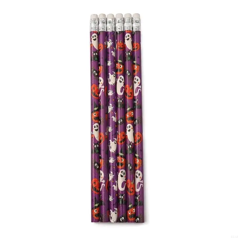 

6/12PCS Halloween Pencil with Erasers for Halloween Party Favor Gift Bag Fillers