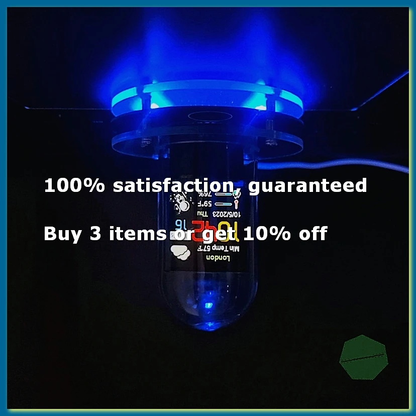 ●RGB Nixie Tube Clock Smart WIFI Networked LED Light-Emitting IPS Color Screen DIY Analog Digital Tube Night Light