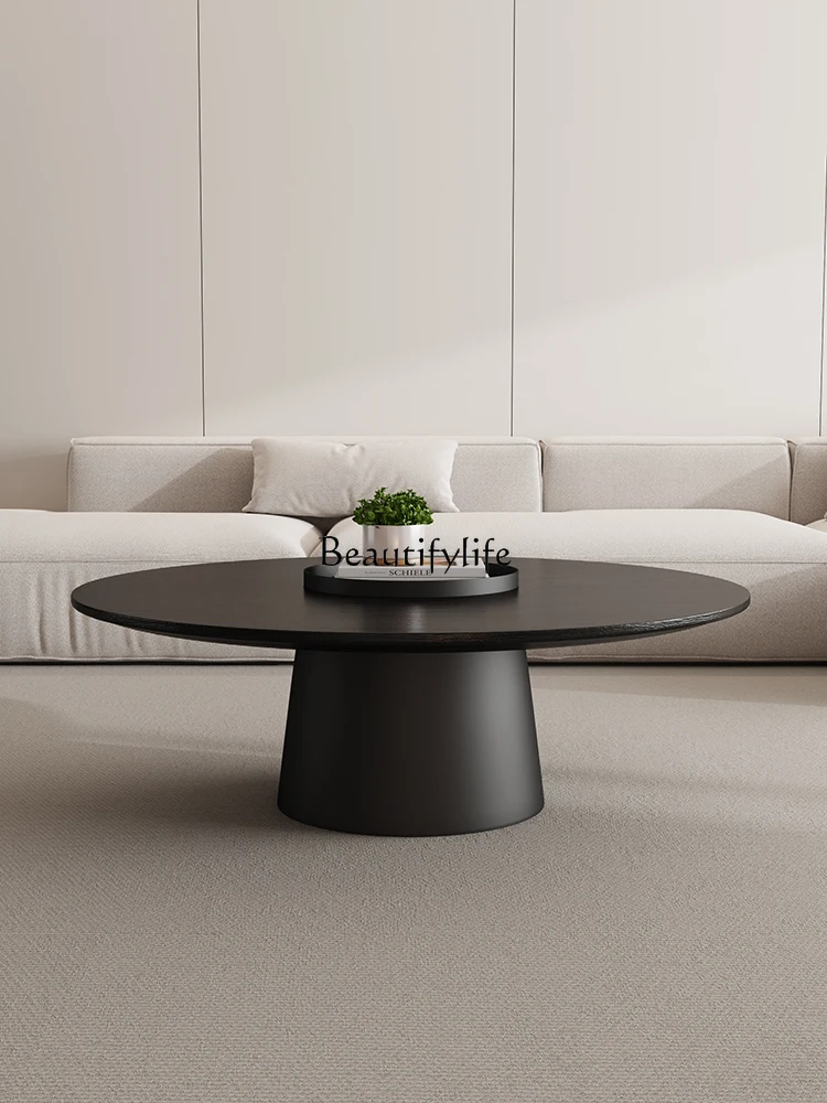 طاولة قهوة إيطالية بسيطة من الخشب الصلب لغرفة المعيشة منزل جديد