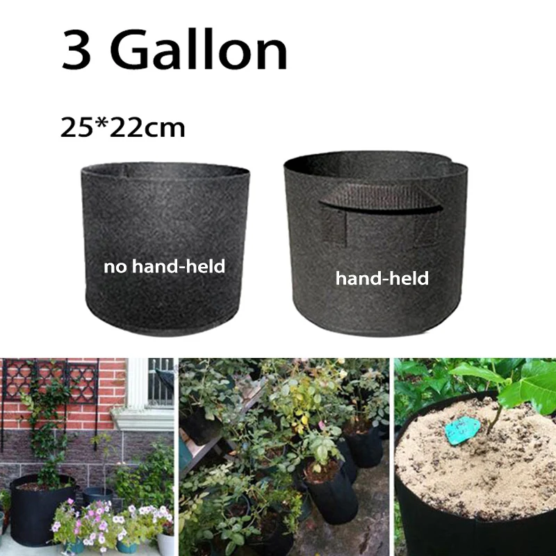 

3 Gallon Plant Grow Bags Garden Tools Fabric Pot Jardim Home Gardening Flowers Plant Growing Grow