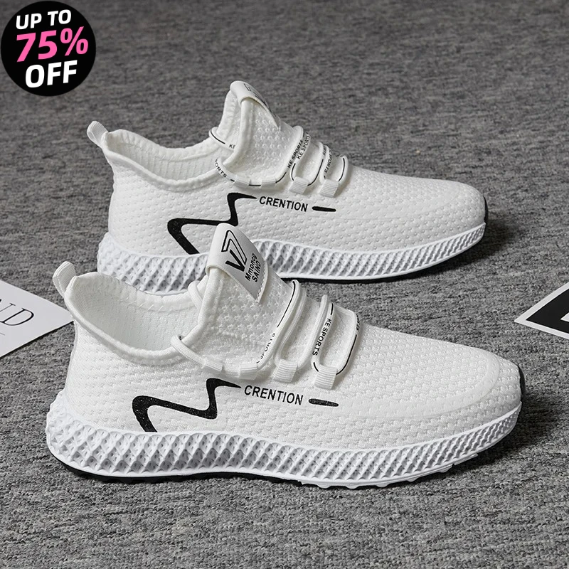 

Мужские летние новые кроссовки с мягкой подошвой, дышащие, сетчатые, легкие, повседневные, спортивные, черные, удобные, из синтетической кожи