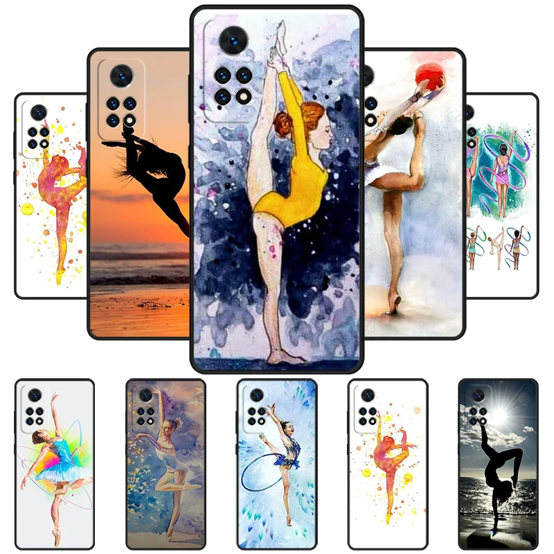 Gymnastics Phone Case For Redmi Note 11 EPro 11S 10T 9S Promax 8 Pro Xiaomi Mi 11 12X 12S Ultra Cover