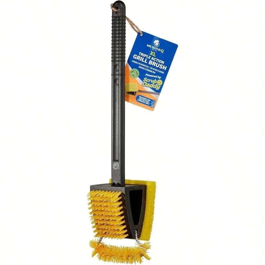

Mr. Bar-B-Q XL Triple Action Grill Brush Powered By