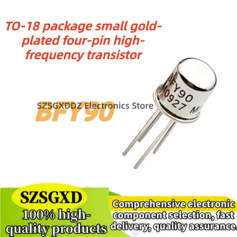2-5-10unidades/lote 100% Nuevo Quality TO18 BFY90 BFY90 TO-18 package small gold-plated four-pin high-frequency transistor