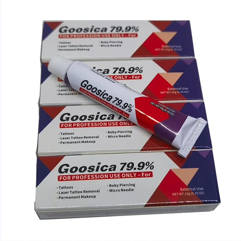 

New Goosica 79.9% Tattoo Cream 10g Before Permanent Makeup Microblading Eyebrow Lips Body Skin