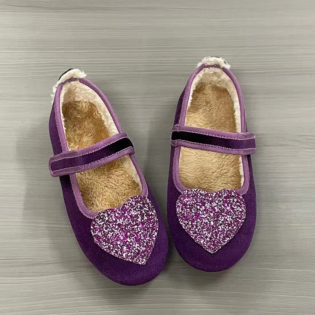 Herzförmige Prinzessinnenschuhe, flache Schuhe zum Anziehen, für Reisen, Camping, Auftritte, Mädchenschuhe, Weihnachtsgeschenk – Detail 14