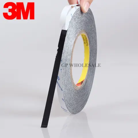 Original 3M Scotch svart stark dubbelhäftande tejp för iPhone Samsung HTC Huawei Surfplatta pekskärm, LCD-skärm, ram 6 best sales Scotch dubbelsidig - №6