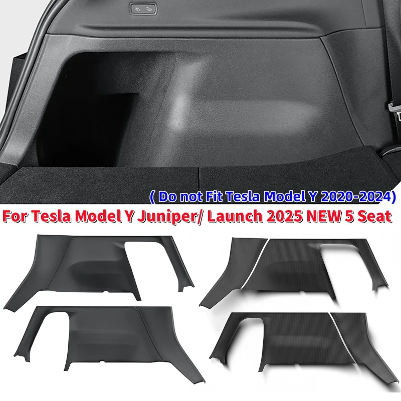 

Car Trunk Side Guard Plates Full Coverage Protection Cover For Tesla Model Y Juniper/ Launch 2025 NEW 5 Seat
