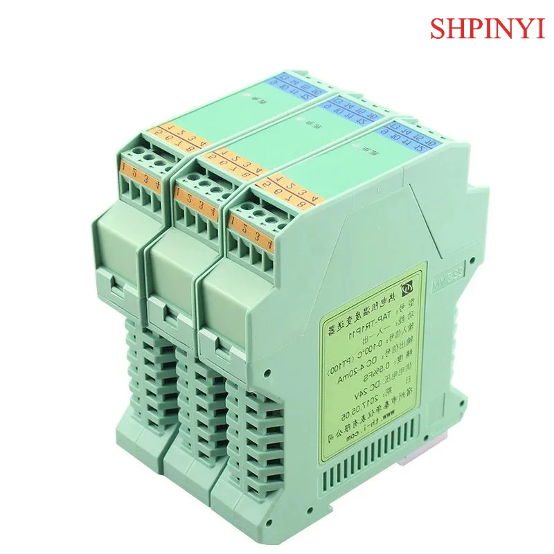 TAP-TR Industrial Thermal Resistance Temp Isolation Transmitter, Pt100/Cu50, 4-20mA Output, 1-In 2-Out, High Stability
