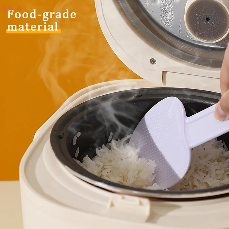 

Suction Cup Rice Spoon Non-stick Standing Spoon High Temperature Resistance Protable Rice Cooker Scoop Kitchen Tools