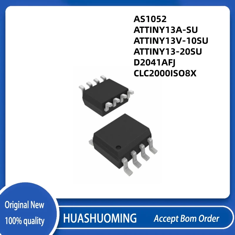 5Pcs/Lot New  AS1052  ATTINY13A-SU     ATTINY13V-10SU    ATTINY13-20SU   D2041AFJ  BD2041 CLC2000ISO8X  CLC2000I  SOP8