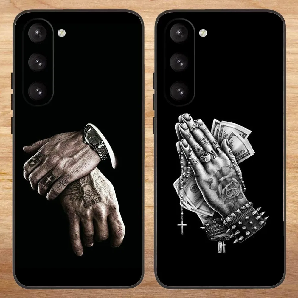 Russian Mafia Phone Case For Samsung S23,23,22,30,21,10,9,Note20 Ultra,Lite,Ultra,5G,Plus,FE,Black Soft Case