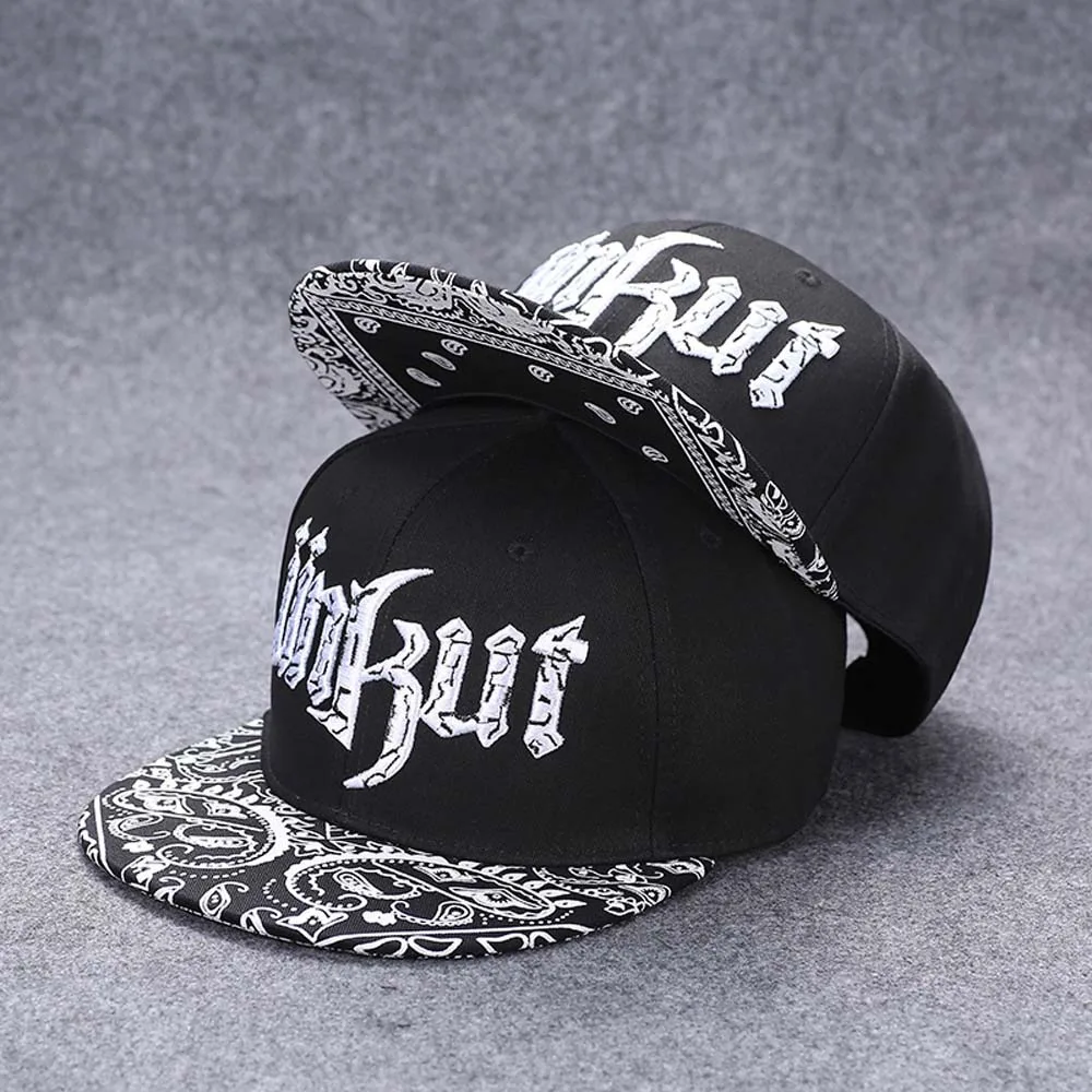 

Fashion Adjustable Letter Embroidery Flat Brim Hat Korean Style Sunscreen Dance Snapback Hats Cotton Hip-hop Peaked Cap Summer