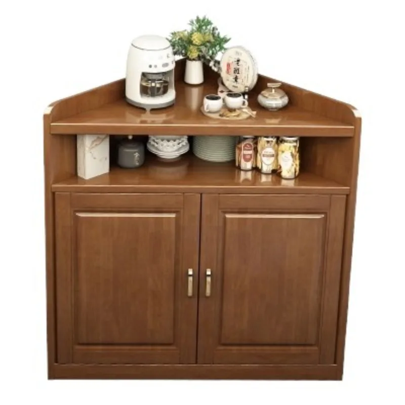 Simple corner triangle cabinet living room bedroom corner rack storage corner cabinet