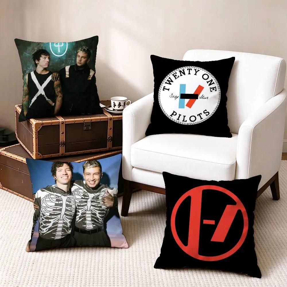 For Band T-Twenty o-One P-PILOTS  Square Double-Sided printed Pillow Case Bedroom Bedside Pillow Sofa Cushion Cover