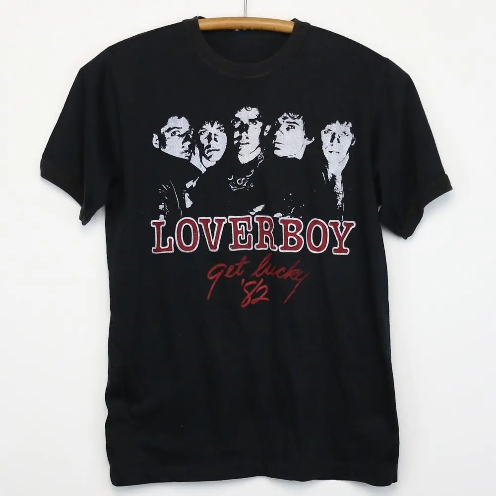 

Vintage 1982 Loverboy Get Lucky Tour Shirt Classic Black Unisex S-5XL NE2579