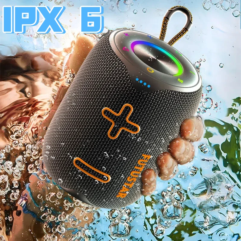 Tragbarer Mini-Stereo-High-Fidelity-wasserdichter Outdoor-Subwoofer mit leistungsstarken 20 W Bluetooth-Multifunktionslautsprechern mit hoher Lautstärke