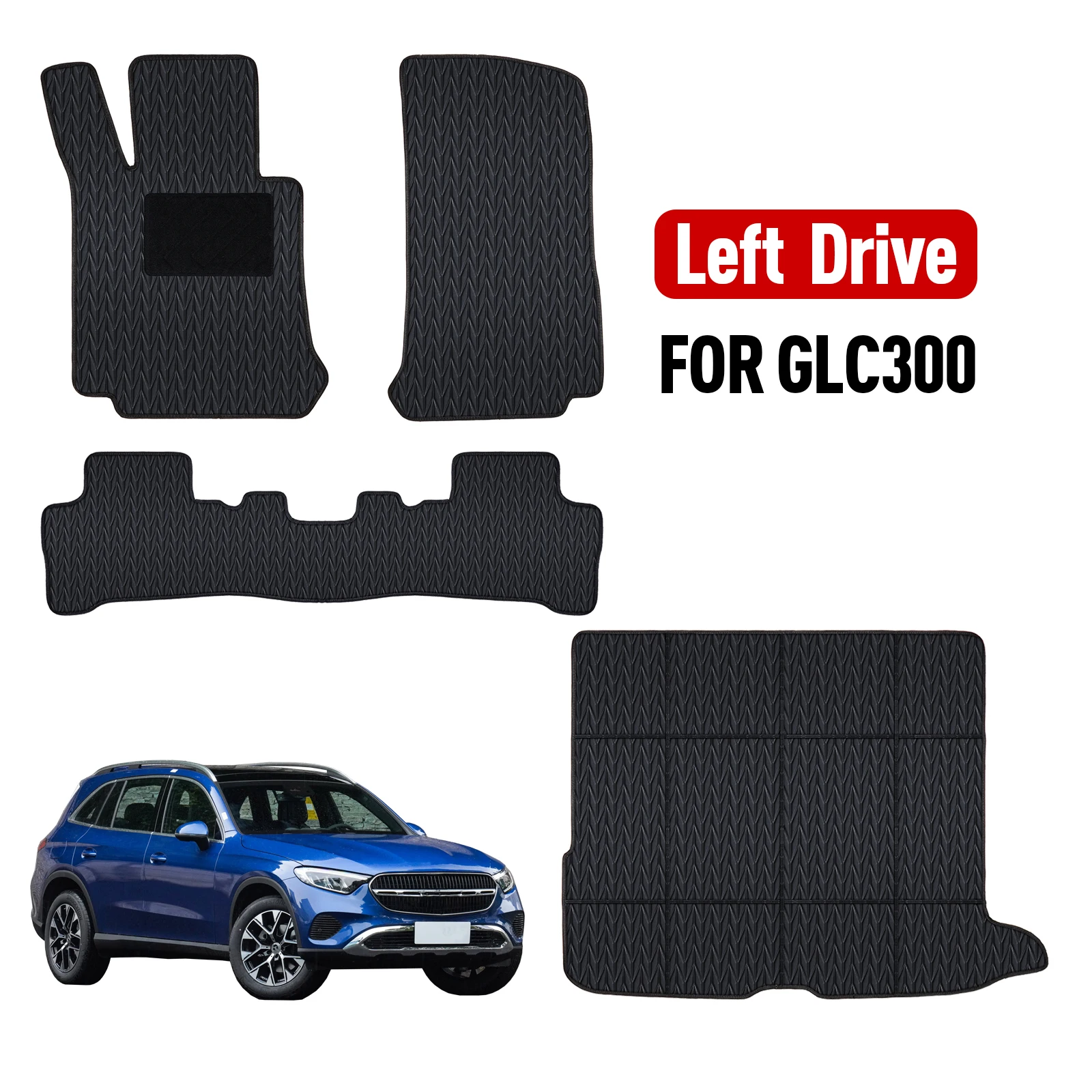 Custom Car Floor Mats for GLC 300 2016 2017 2018 2019 2020 2021 2022 2023 Waterproof Pad Car Mats Foot Covers Car Accessories