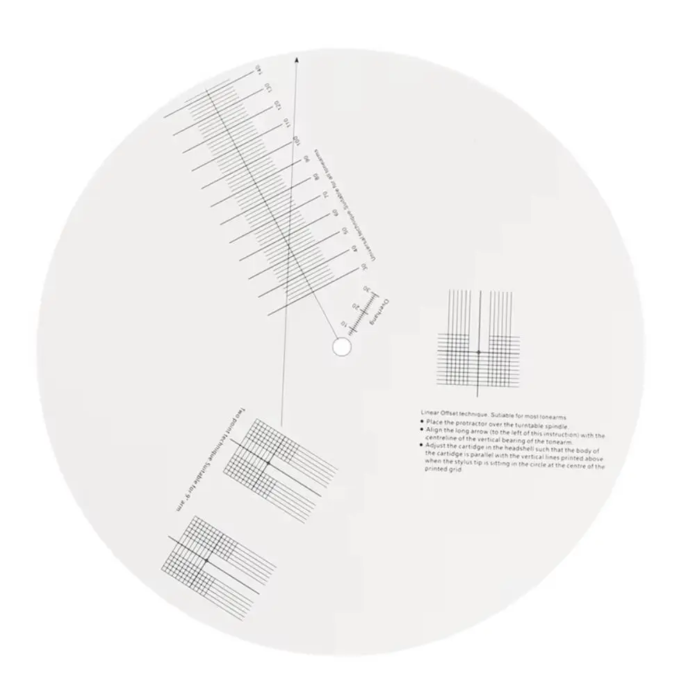 

Акриловая калибровочная пластина для проигрывателя виниловых пластинок, предотвращающая скольжение, точный измерительный диск для выравнивания картриджа фонографа
