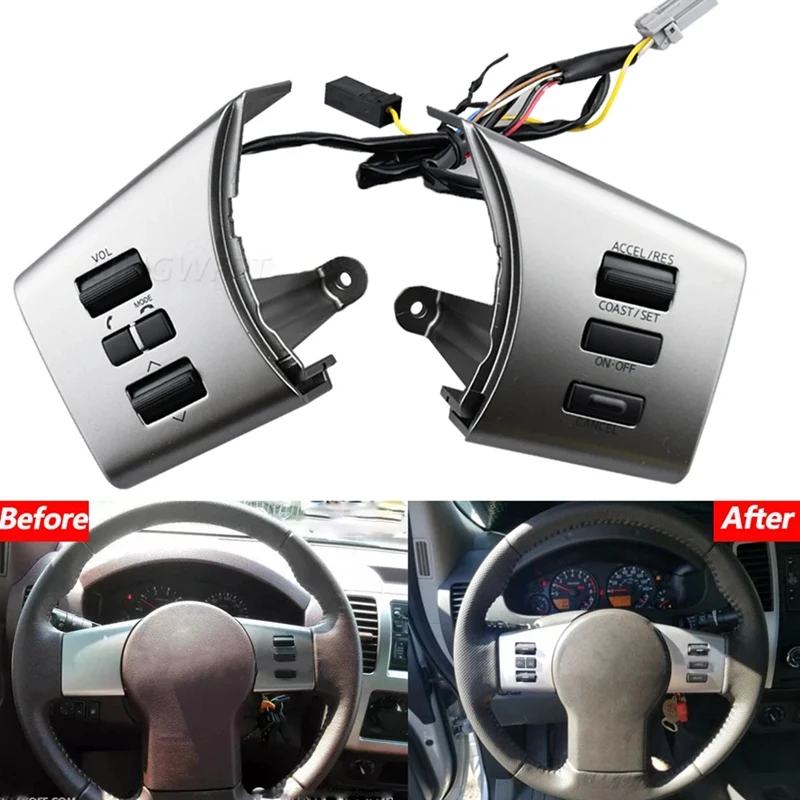 

Steering Wheel Button Switch For Nissan Navara Frontier Xterra Pathfinder 05-12 Telephone Volume Cruise Control Button