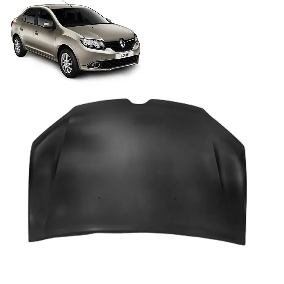 Accessories Replacement Steel Front Bumper Engine Bonnet Hood Cover for Renault Logan 2013-