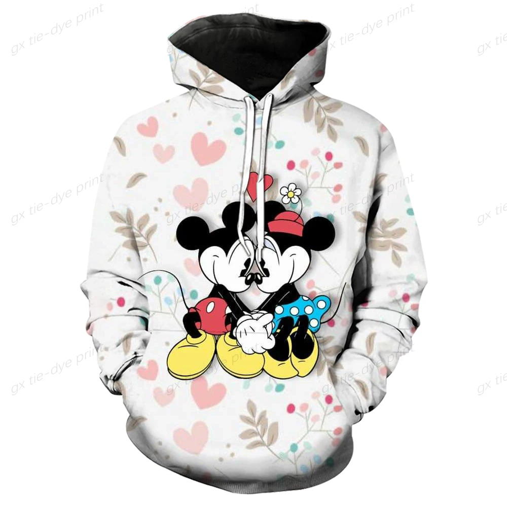 2024 Disney Animatie Mode Heren Lente 3d Geprint Hoodie Heren En Dames Top Street Style Casual Hoodie