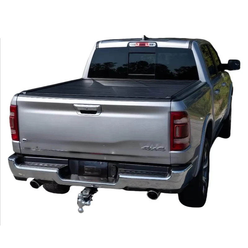 

Custom Fit Electric Power Retractable Truck Bed Tonneau Cover Matte Black 2019-2025 Ram 1500 5.7feet Short Bed Locking