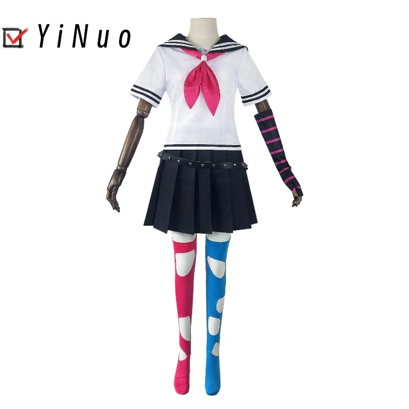 Ibuki Mioda Anime Game Danganronpa Cosplay Costume Clothes Wig Uniform Cosplay Super High-school Level Light Music Club Set