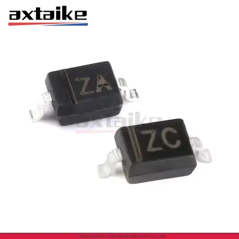 Diode de Protection ESD unidirectionnelle, 100 pièces, CESD12VD3 ZC CESD5V0D3 ZA CESD3V3D3 YU SOD-323 12V 5V 3V3 3.3V SMD