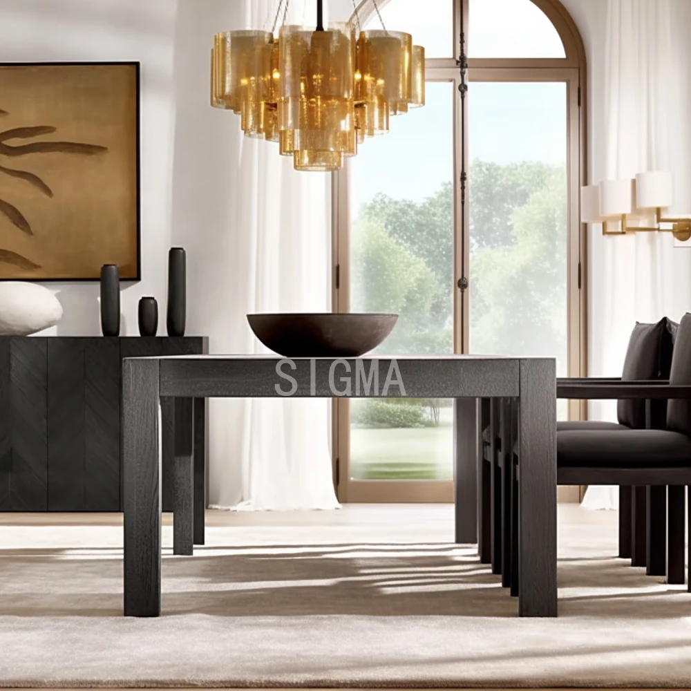2025 Sigma Modern Minimalist Marble Top Metal Table Vintage Home Dining Room Set Natural Carved Indoor Massage Storage for
