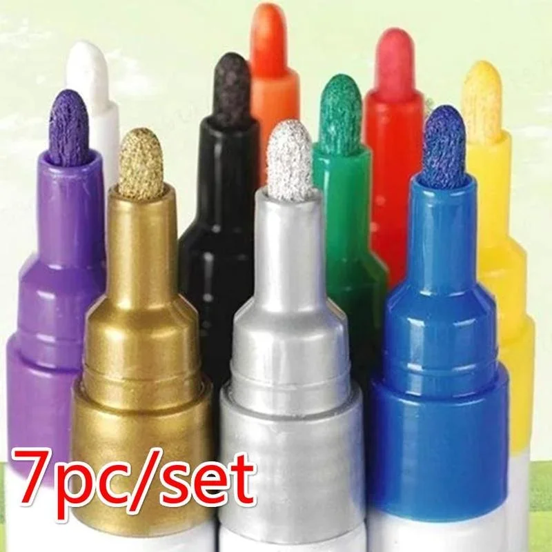 Universal Waterproof Marker Pen Car Tyre Tire Tread Rubber Metal Permanent Paint Markers Pen