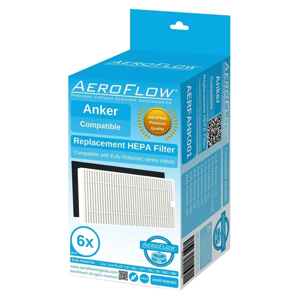 Compatible for Anker Eufy RoboVac 11S 11S Plus 12 15C 15T 25C 30 30C 35C Robot Vacuum Cleaner 6lı Boxed Filter