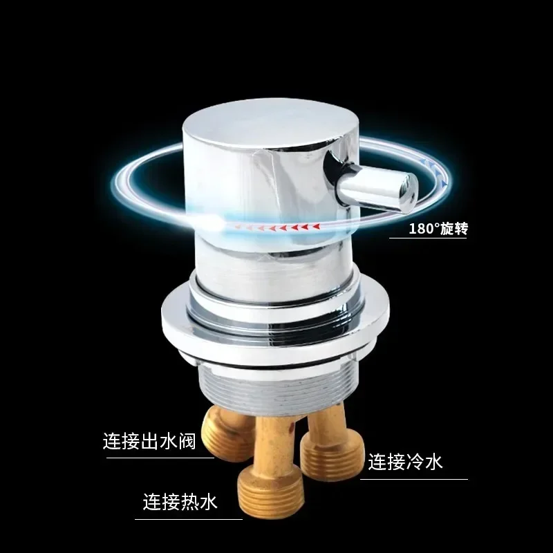 

Suitable for 1 in 2 out bathtub valve set, bathroom separator for tap and sprinkler, shower room faucet switch in stock